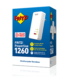 Adapter PLC FRITZ!Powerline 1260 Single 